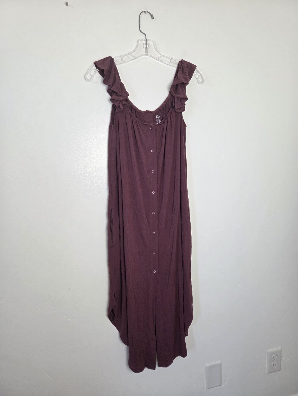 Kindred Bravely Labor Delivery Gown Purple Pregnancy Postpartum Hospital XS